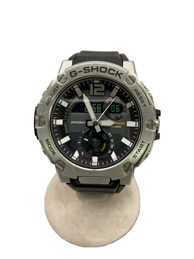 【中古】CASIO◆ソーラー腕時計_G-SHOCK/20気圧防水機能/アナログ/ラバー/ブラック/SS【服飾雑貨他】 【中古】CASIO◆ソーラー腕時計_G-SHOCK/20気圧防水機能/アナログ/ラバー/ブラック/SS【服飾雑貨他】
