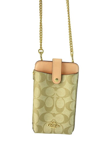 【中古】COACH◆ショルダーバッグ/--/BEG/総柄/E2202【バッグ】 【中古】COACH◆ショルダーバッグ/--/BEG/総柄/E2202【バッグ】