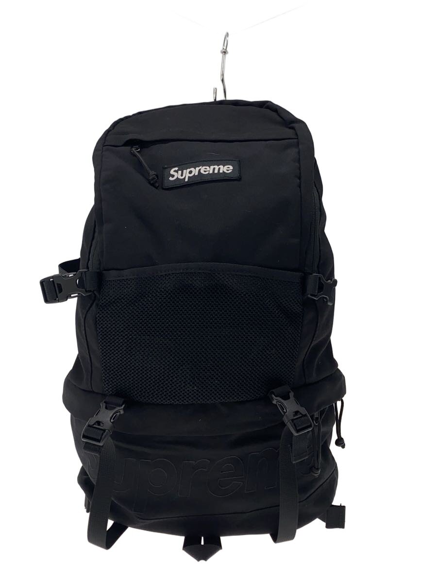 SUPREME - 【中古】Supreme◆リュック/コットン/BLK/無地【バッグ】
