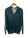 【中古】biotop/V silk cotton lib short cardigan/1/シルク/グリ/bok-3601-A【レディースウェア】