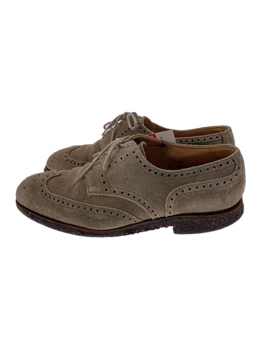 Business - 【中古】CROCKETT&JONES◆ドレスシューズ/UK6.5/BEG/スウェード/5913//【シューズ】