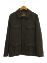 【中古】J.CREW◆IRVINE JACKET/アーバインマッキーノジャケット/M/ウール/BRW/4ポケット【メンズウェア】