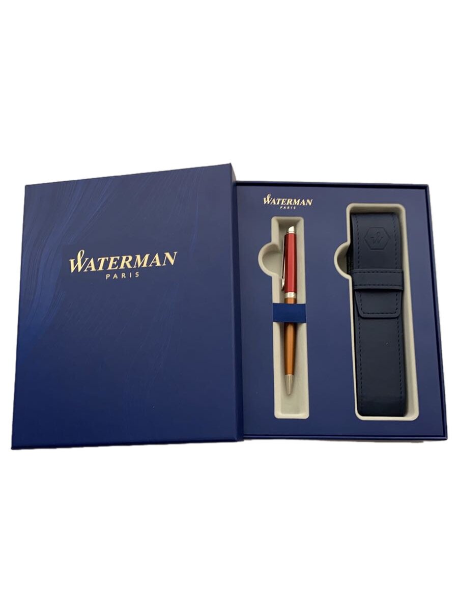【中古】WATERMAN◆メトロポリタンエッセンシャル/サンセットオレンジCT/ボールペン/ペンケース付【インテリア小物・日用雑貨】