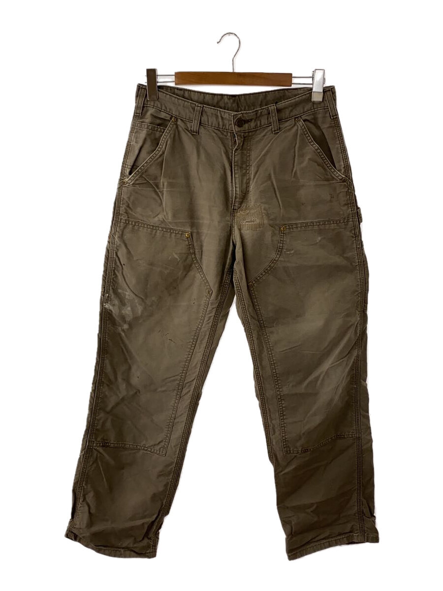 【中古】Carhartt◆ダブルニー/ボトム/32/コットン/KHK/B195LBR【メンズウェア】
