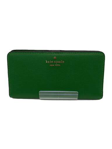 【中古】kate spade new york◆長財布/レザー/GRN/無地/レディース【服飾雑貨他】 【中古】kate spade new york◆長財布/レザー/GRN/無地/レディース【服飾雑貨他】