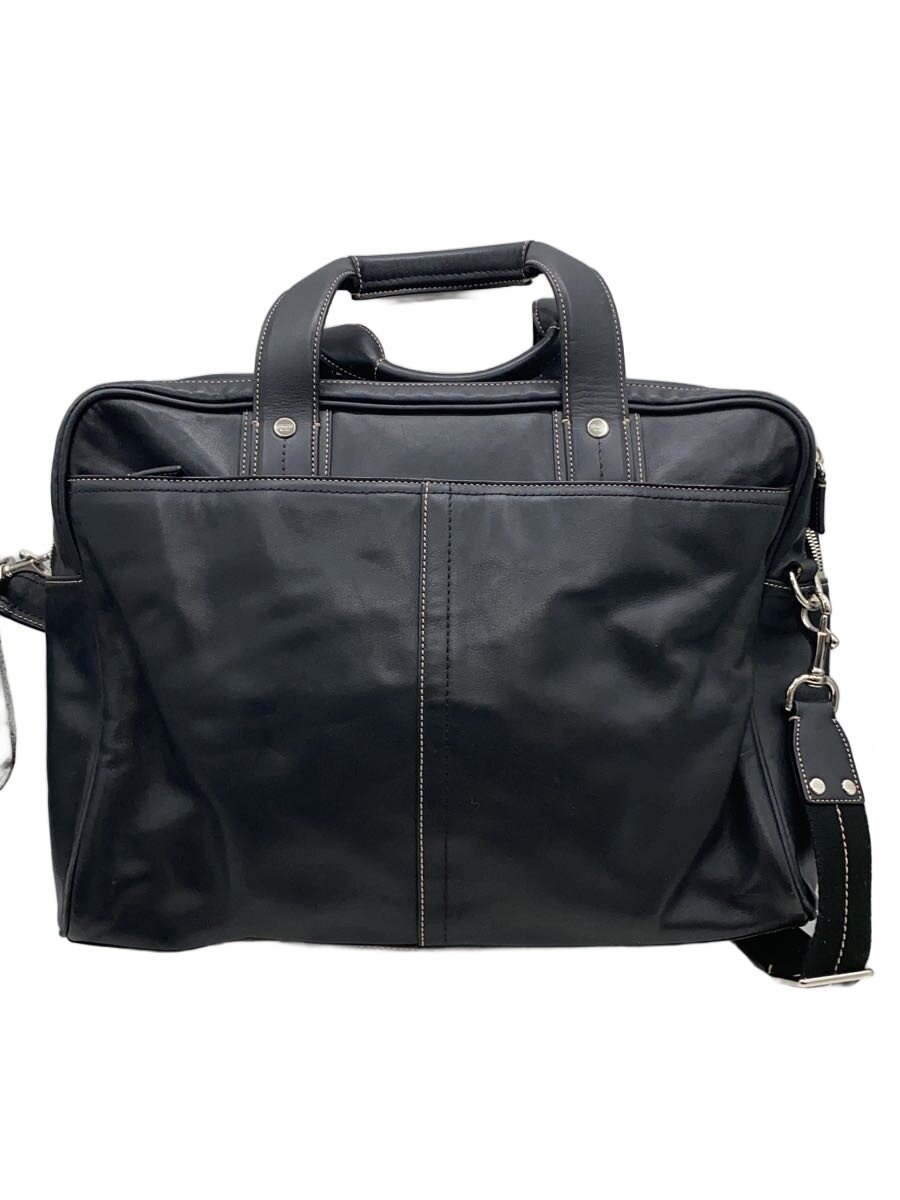 【中古】COACH◆ブリーフケース/レザー/BLK/F70094【バッグ】