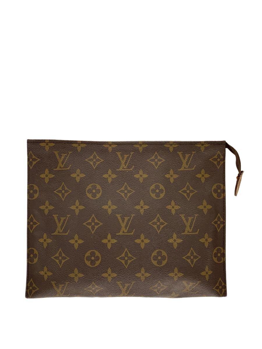 LOUIS VUITTON - 【中古】LOUIS VUITTON◆ポッシュ・トワレット26_モノグラム・キャンバス/PVC/BRW/総柄/M47542【バッグ】