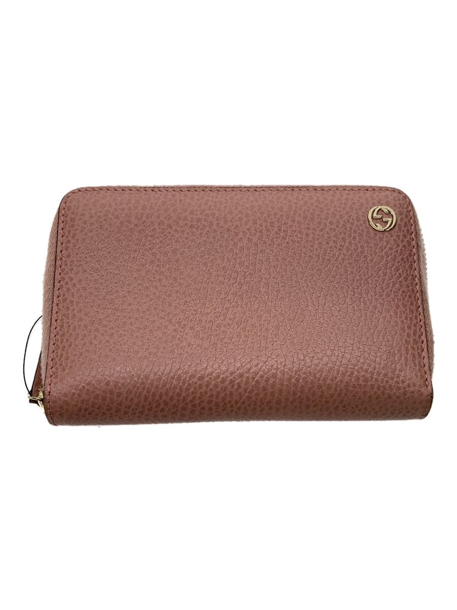 Rakuten - 【中古】GUCCI◆長財布_インターロッキングG/レザー/PNK/無地/レディース//【服飾雑貨他】