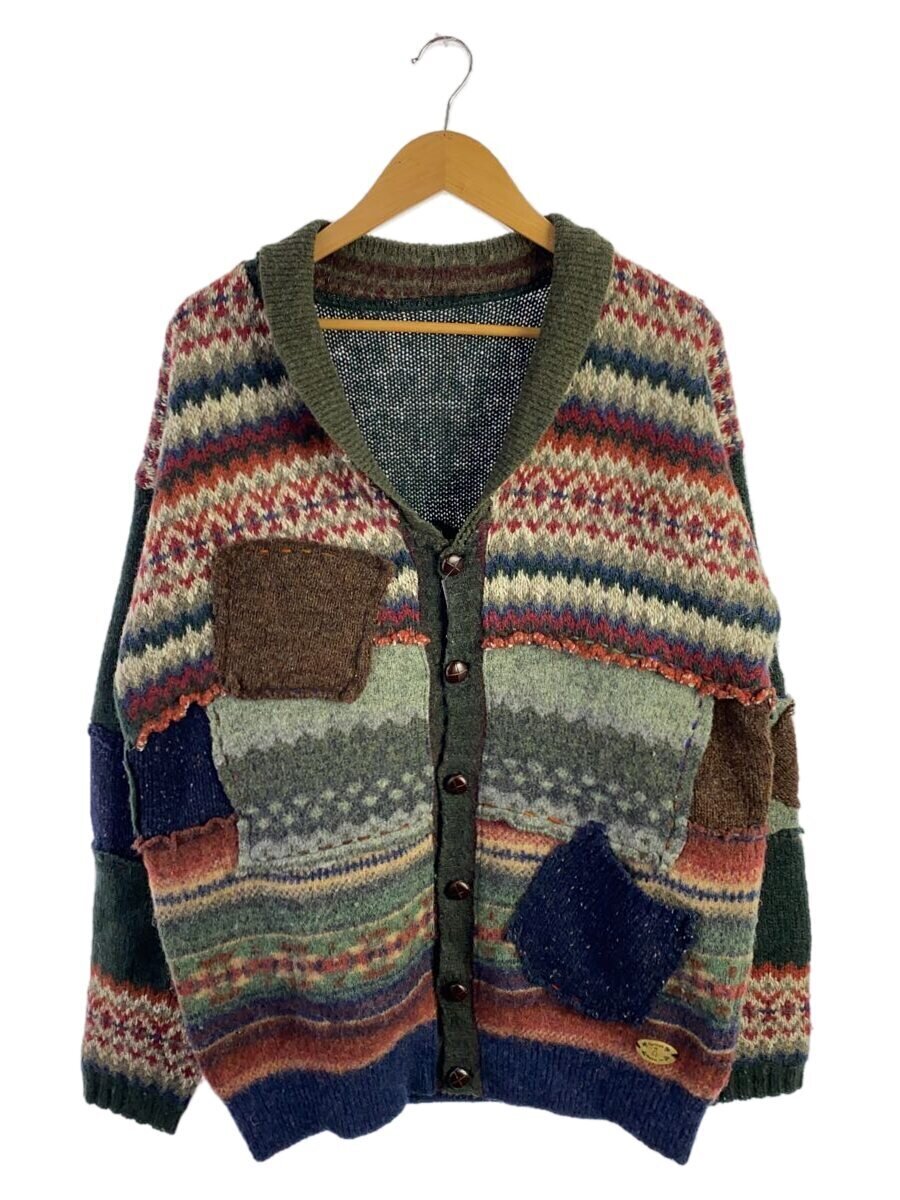 northland woolens/カーディガン(厚手)/M/ウール/マルチカラー