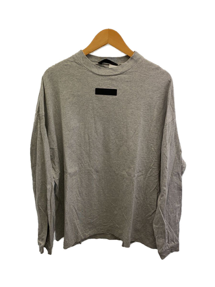 【中古】ESSENTIALS◆長袖Tシャツ/S/コットン/GRY/8312-3432117【メンズウェア】