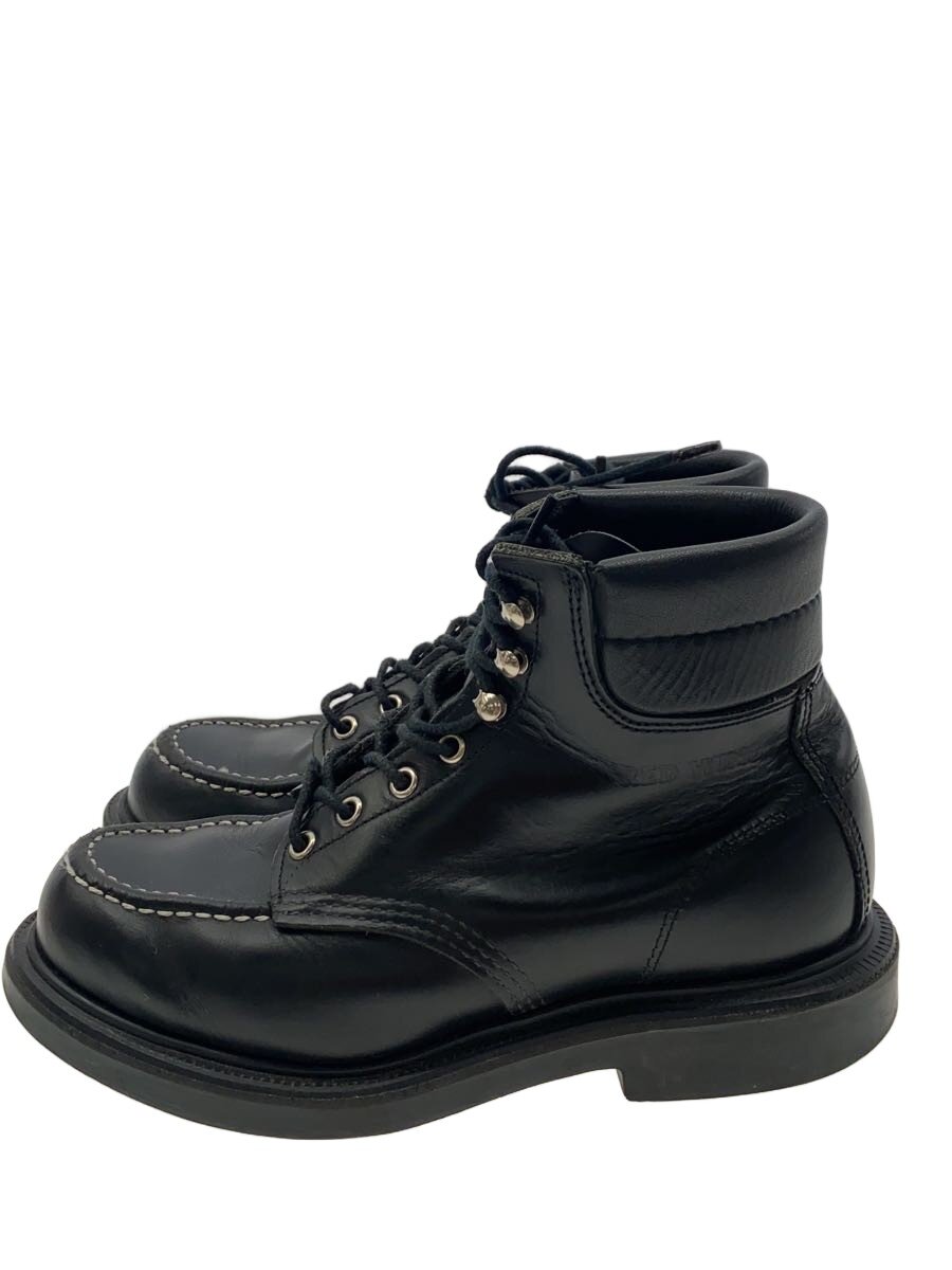 【中古】RED WING◆レースアップブーツ/25cm/BLK/8133【シューズ】