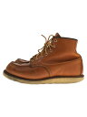 【中古】RED WING◆ブーツ/US9/BRW/レザー/9875【シューズ】