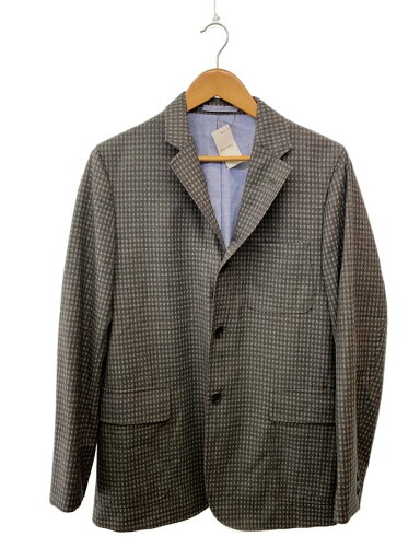 【中古】BEAMS +◆テーラードジャケット/L/ウール/GRY/チェック/38-16-0082-887【メンズウェア】 【中古】BEAMS +◆テーラードジャケット/L/ウール/GRY/チェック/38-16-0082-887【メンズウェア】