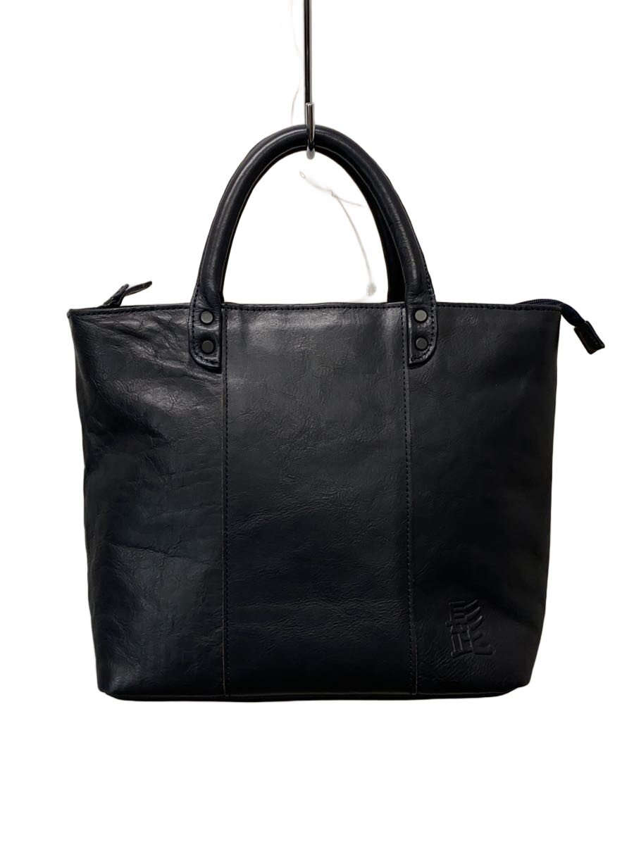 【中古】髭 HIGE BAG◆バッグ/レザー/NVY/無地/髭 HIGE BAG【バッグ】