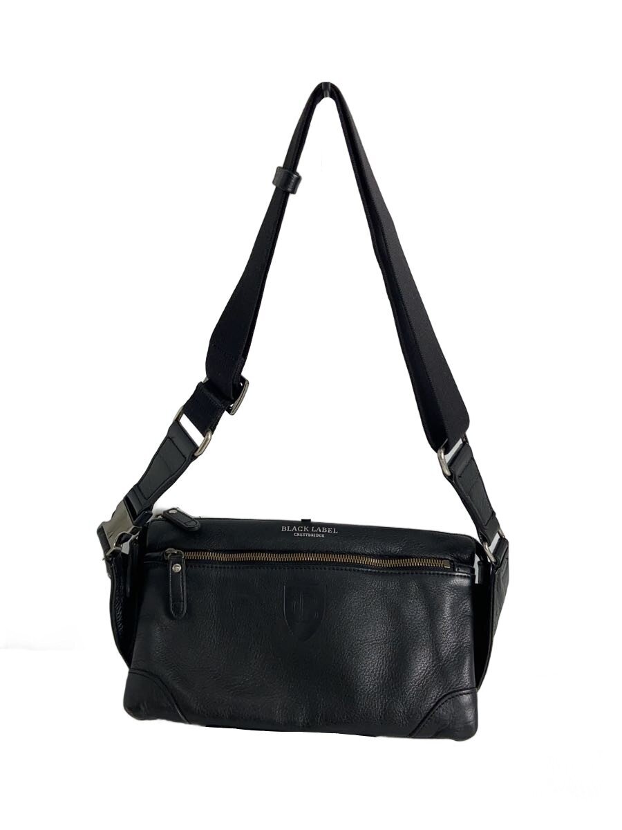 Rakuten - 【中古】BLACK LABEL CRESTBRIDGE◆ショルダーバッグ/ブラック/無地/51143-203-09【バッグ】
