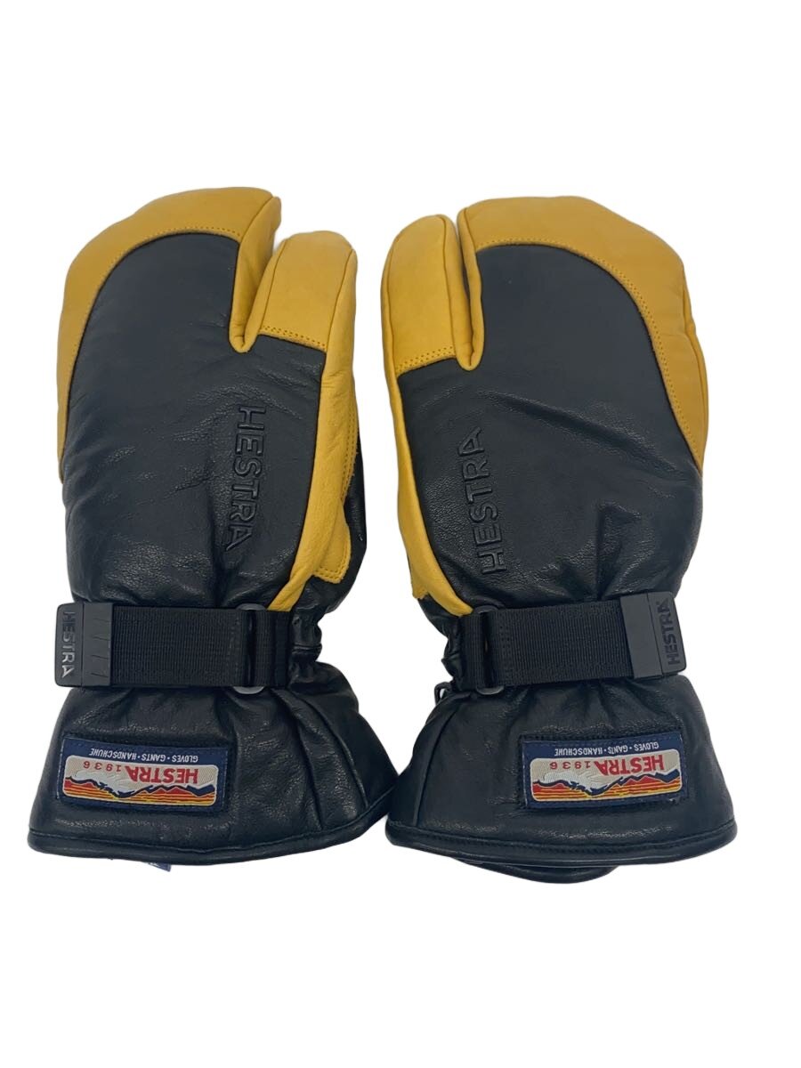 【中古】HESTRA◆ウインタースポーツその他/BLK/3-FINGER GTX FULL LEATHER//【スポーツ】