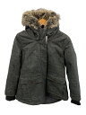 【中古】Woolrich◆BITTER CHILL WOOL LOFT JACKET/ダウンジャケット/M/ポリエステル/グレー【レディースウェア】