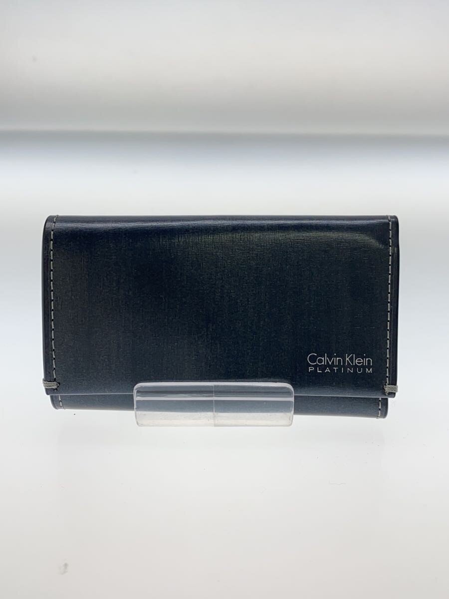 【中古】Calvin Klein◆キーケース/レザー/BLK/メンズ【服飾雑貨他】