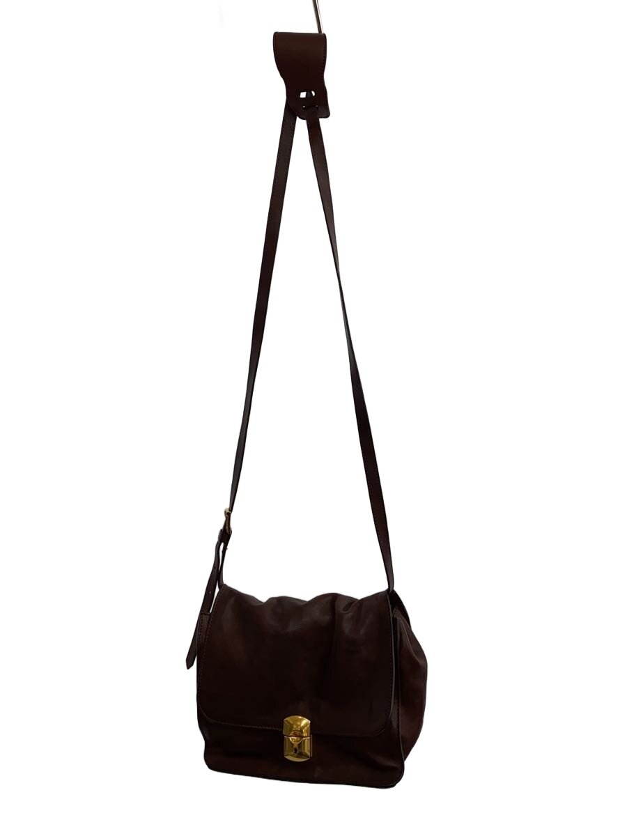 【中古】BALENCIAGA◆ショルダーバッグ/レザー/BRW/515859//【バッグ】