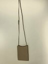 【中古】BONAVENTURA◆ショルダーバッグ/レザー/GRY【バッグ】
