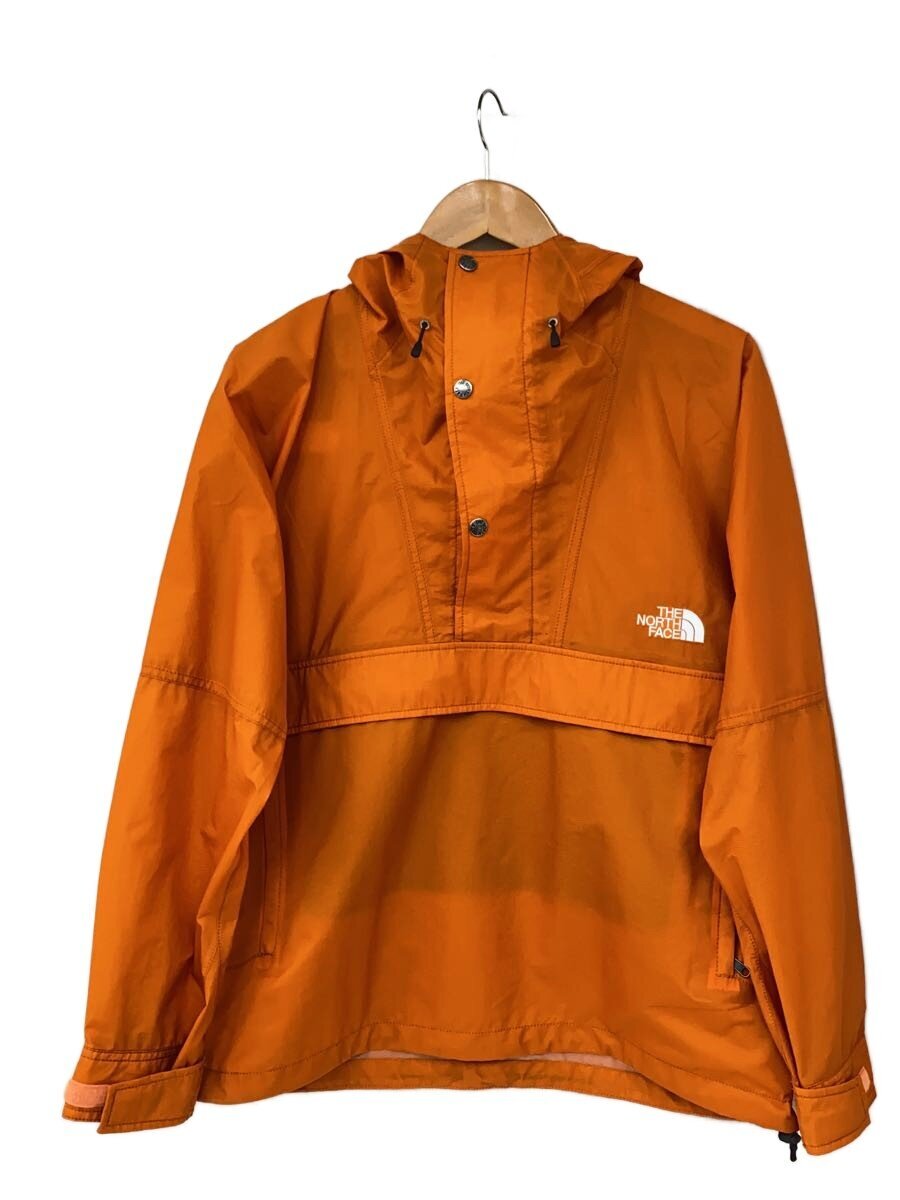 【中古】THE NORTH FACE◆WINDJAMMER_ウィンドジャマー/S/ナイロン/オレンジ【メンズウェア】