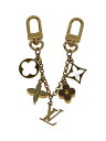 【中古】LOUIS VUITTON◆バッグチャーム・チェーンフルールドゥ_GLD/GLD/レディース【服飾雑貨他】
