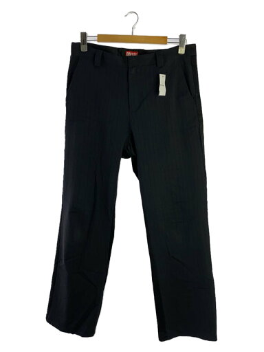 【中古】DIESEL◆ボトム/50/ポリエステル/GRY/ストライプ【メンズウェア】 【中古】DIESEL◆ボトム/50/ポリエステル/GRY/ストライプ【メンズウェア】