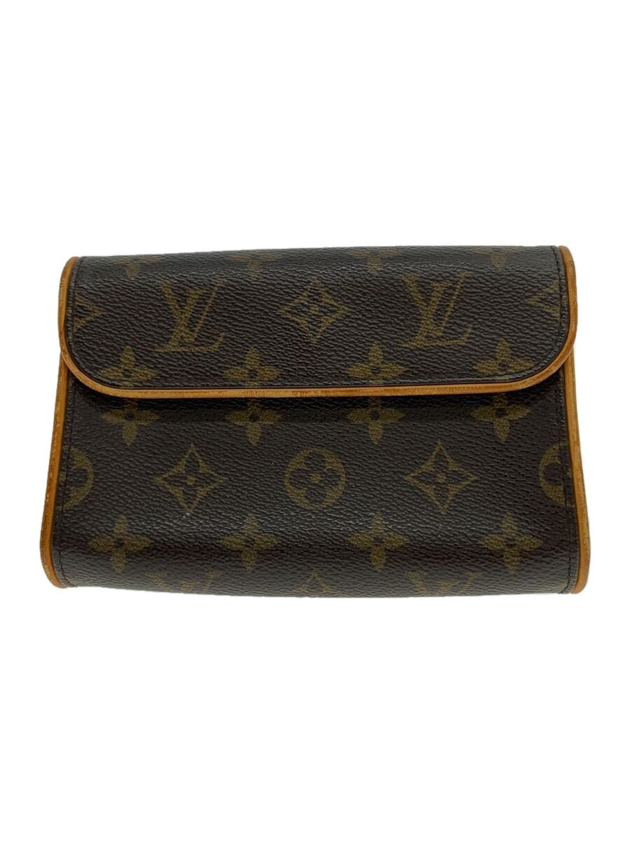 【中古】LOUIS VUITTON◆ポシェット・フロランティーヌ_モノグラム・キャンバス_BRW/PVC/BRW【バッグ】