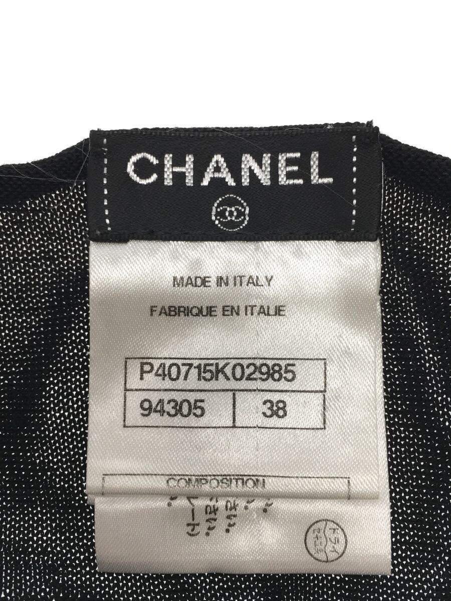 【中古】CHANEL◆CHANEL/ワンピース/38/コットン/ブラック/無地/P40715K02985//【レディースウェア】
