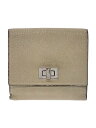 【中古】FENDI◆3つ折り財布/レザー/CRM/レディース/8M0438【服飾雑貨他】