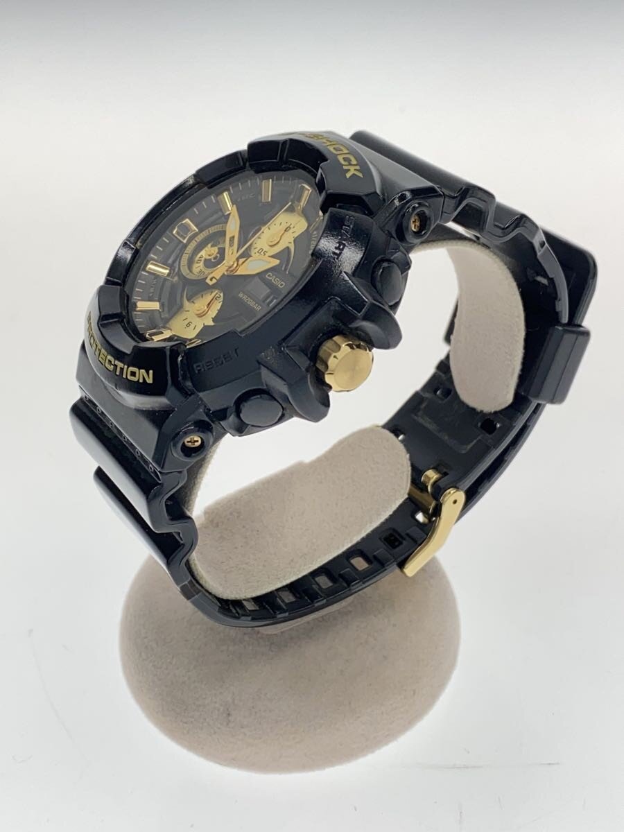 2nd STREET 楽天市場店の【中古】CASIO◆クォーツ腕時計・G-SHOCK/アナログ/ラバー/BLK/BLK/SS/GAC-100BR【服飾雑貨他】｜アングル2