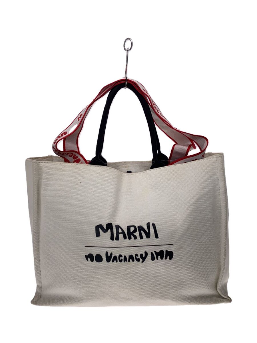 【ブランド】MARNI 【ブランドカナ】［イリョウ／フクショク］マルニ 【型番】 【程度】C 【サイズ】 【メインカラー】ホワイト 【素材・生地】キャンバス 【キーワード】　　 2025/06/04 セカンドストリート新松戸店【2897】【中古】MARNI◆トートバッグ/キャンバス/WHT ブランド MARNI 型番 カラー ホワイト 柄 プリント 素材・生地 キャンバス>色・素材について サイズ >サイズ表示について 実寸（cm） 【バッグ】 マチ：18.5 / 高さ：32.5 / 幅：42 / 持ち手：43 【その他】 その他サイズ：/ 商品は　セカンドストリート新松戸店の店頭にて販売しております。商品に関するお問合わせは、お電話(TEL:047-312-0177)にて、問合わせ番号：2328974681987をお伝えください。 配送方法やお支払い方法に関するお問い合わせは、サポートセンターまでご連絡をお願いします。 ※お電話の対応は営業時間内のみとなります。お問い合わせフォームでお問い合わせの際はご注文番号をご記入下さい この商品に関する出品店舗からのコメント 1汚れあり2汚れあり3シミあり