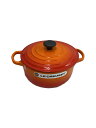 【中古】LE CREUSET◆鍋/容量:2.5L/サイズ:18cm/ORN/01070【キッチン用品】