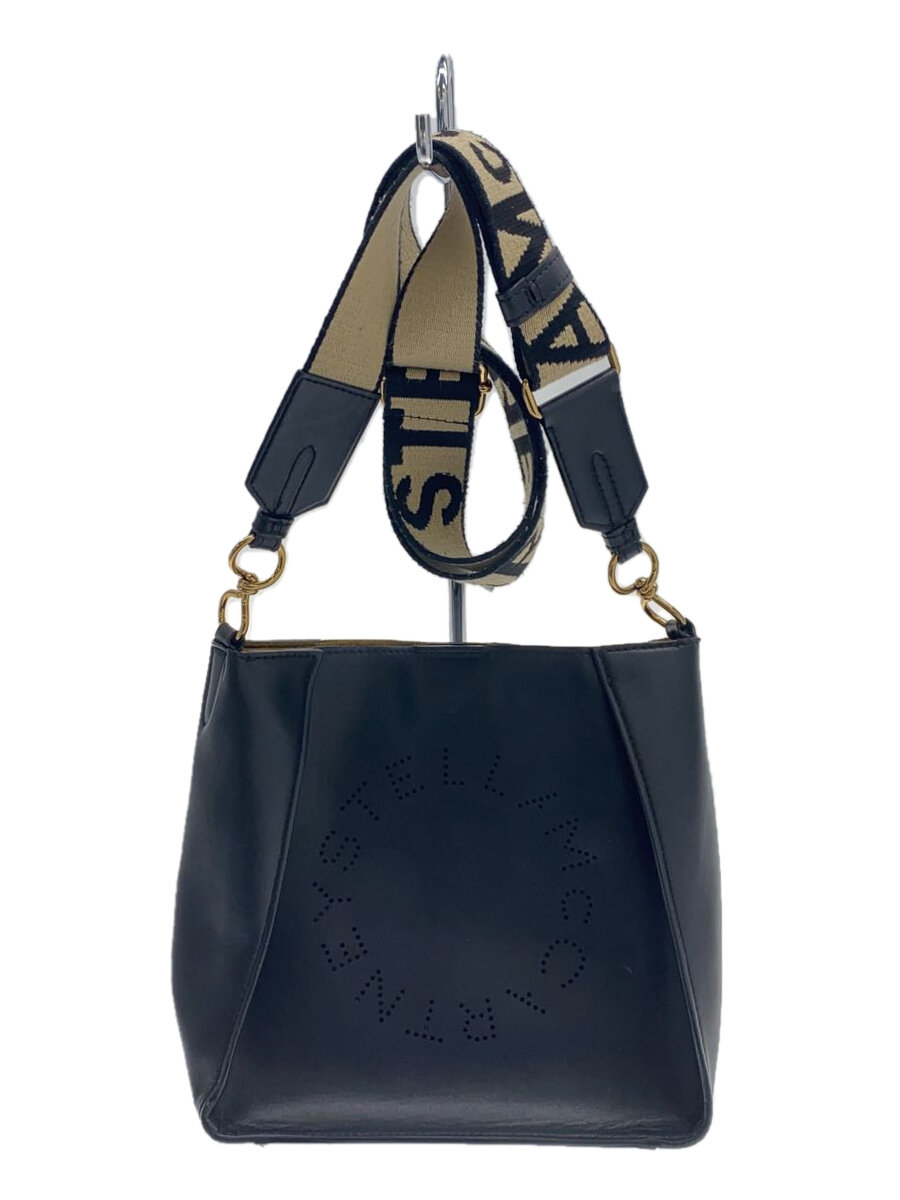 【中古】STELLAMcCARTNEY◆ショルダーバッグ/レザー/BLK/無地//【バッグ】