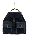 【中古】GUCCI◆リュック/スウェード/NVY/無地/003.2058.0016【バッグ】