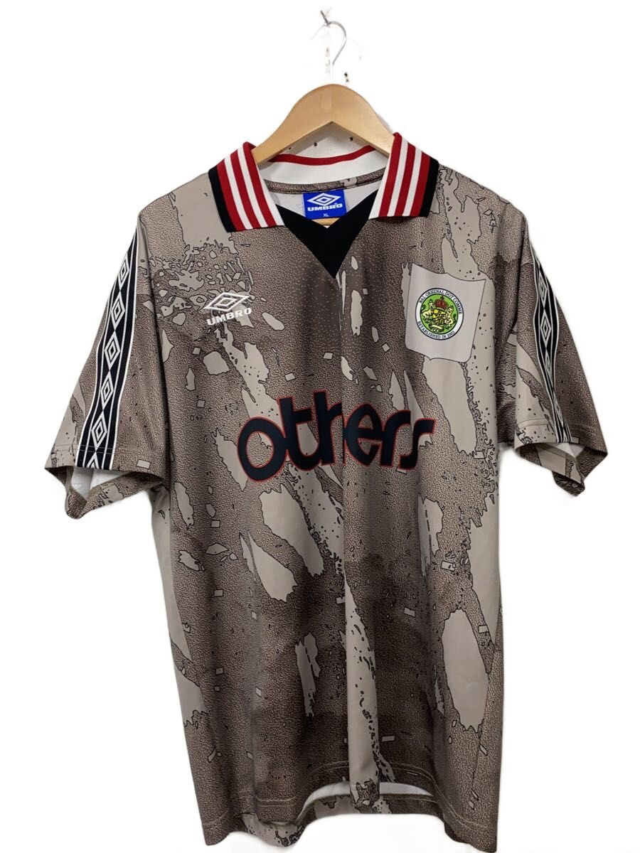 【中古】UMBRO◆×BAL/メキシコ代表/ポロシャツ/XL/ポリエステル/マルチカラー/総柄//【メンズウェア】