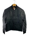 【中古】Timberland◆レザージャケット・ブルゾン/XS/山羊革/ブラック/無地【メンズウェア】(4)