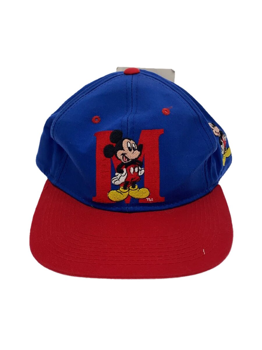 Cap - 【中古】MICKEY MOUSE◆キャップ/BLU/メンズ【服飾雑貨他】
