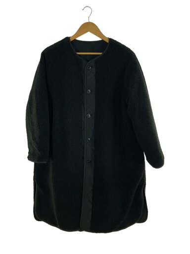 【中古】midiumi◆コート/--/ポリエステル/BLK/無地【メンズウェア】 【中古】midiumi◆コート/--/ポリエステル/BLK/無地【メンズウェア】