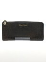 【中古】MIU MIU◆長財布/--/BRW/メンズ