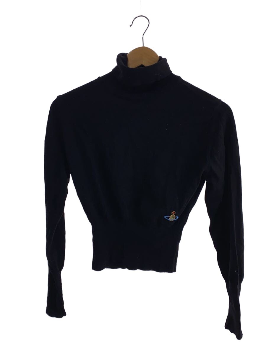 Vivienne Westwood RED LABEL◆ニット・セーター(薄手)/S/ウール/BLK/356-17008
