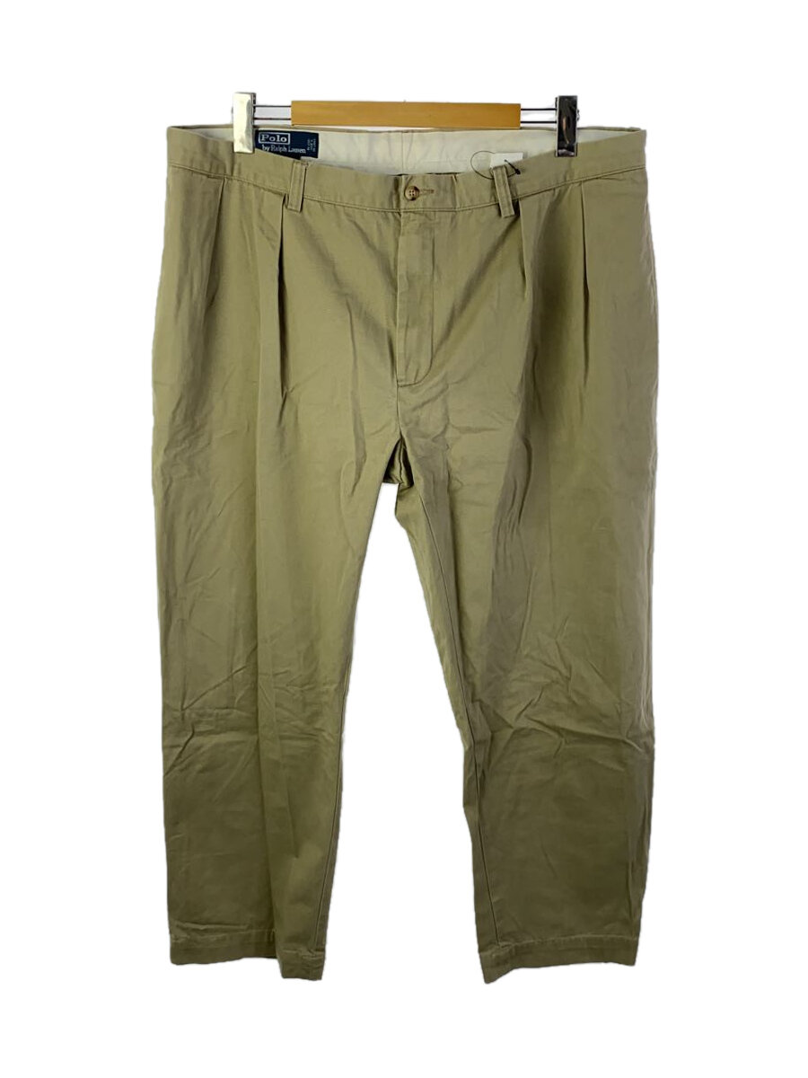 【中古】POLO RALPH LAUREN◆ETHAN PANT/ボトム/42/コットン/BEG【メンズウェア】