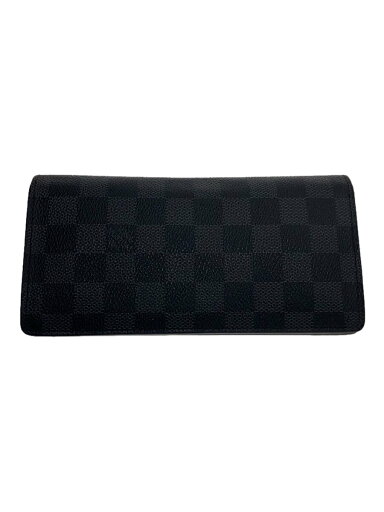 【中古】LOUIS VUITTON◆ポルト・フォイユ・ブラザ_ダミエ・グラフィット_BLK/PVC/BLK/チェック/メンズ【服飾雑貨他】 【中古】LOUIS VUITTON◆ポルト・フォイユ・ブラザ_ダミエ・グラフィット_BLK/PVC/BLK/チェック/メンズ【服飾雑貨他】