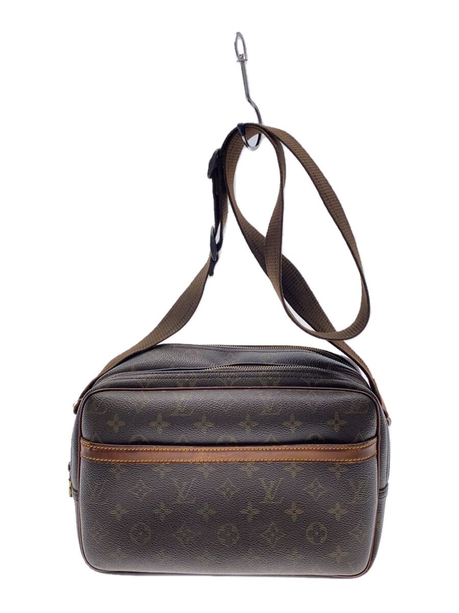 LOUIS VUITTON - 【中古】LOUIS VUITTON◆リポーターPM_モノグラム・キャンバス_BRW/PVC/BRW【バッグ】
