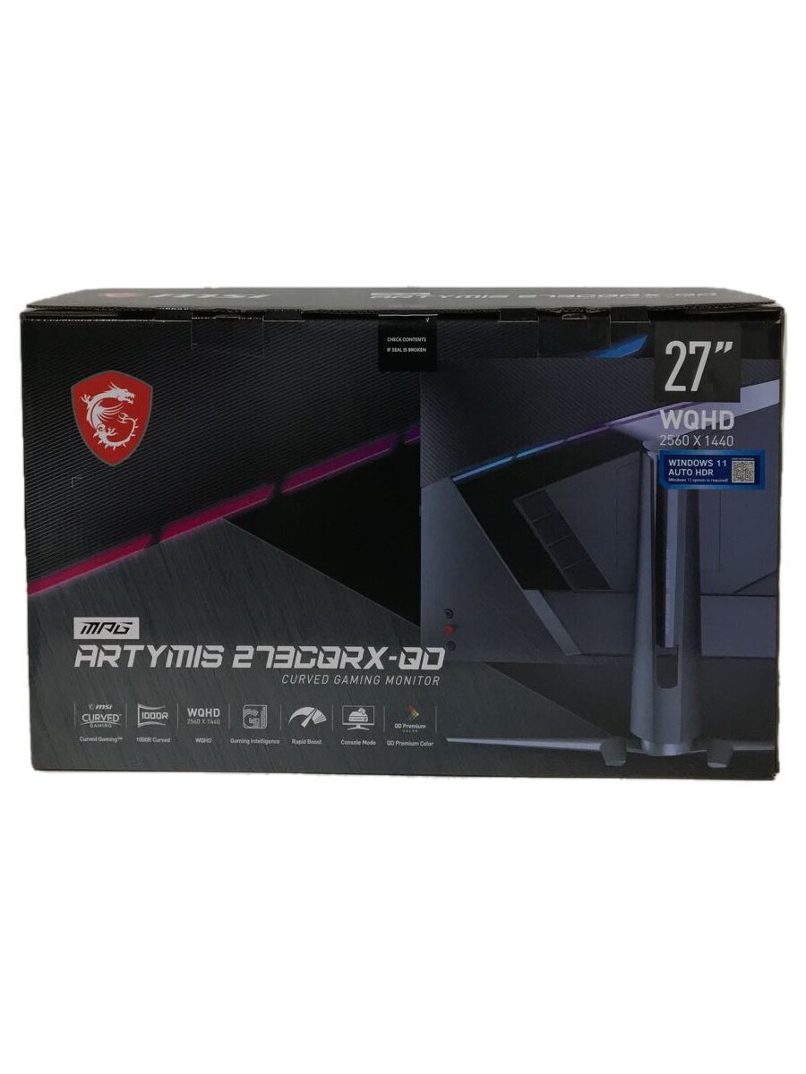 【中古】MSI◆モニター/27インチ/MPG ARTYMIS 273CQRX-QD/湾曲モニター//【パソコン】
