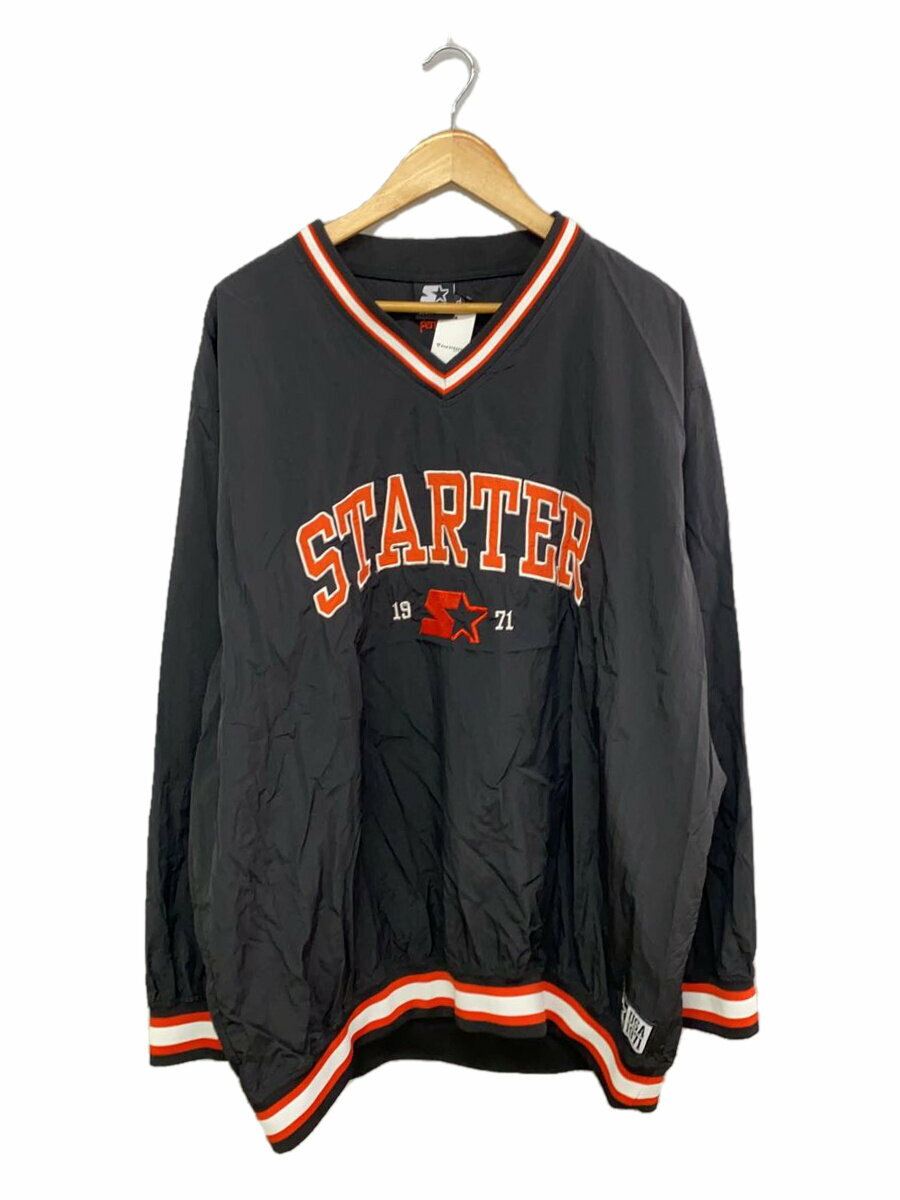 【中古】STARTER◆ナイロンジャケット/XL/ナイロン/BLK/アニマル【メンズウェア】