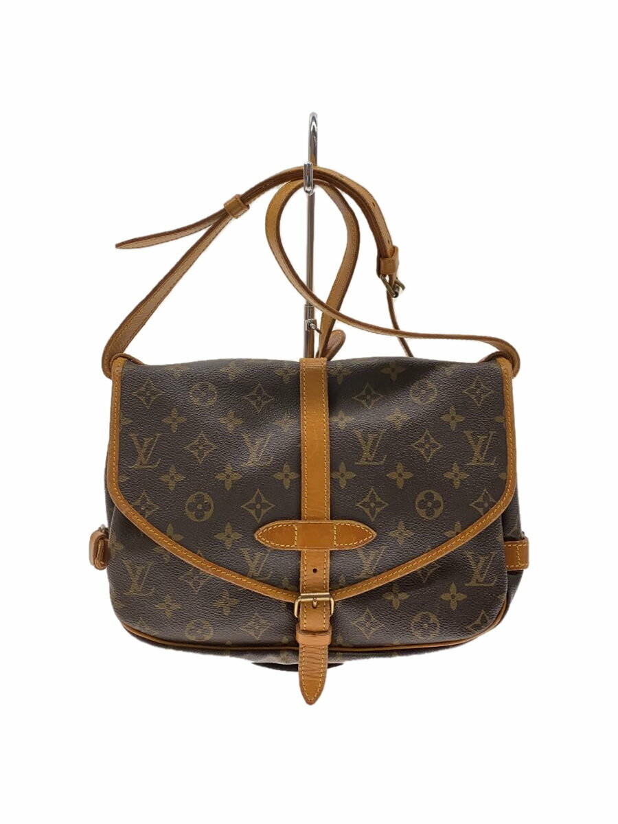 楽天2nd STREET 楽天市場店【中古】LOUIS VUITTON◆1）ソミュール30_モノグラム・キャンバス_BRW/PVC/BRW/総柄【バッグ】