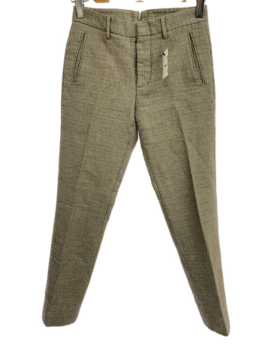 【中古】Maison Martin Margiela◆ウールツイードパンツ/44/ウール/BEG/14AW【メンズウェア】