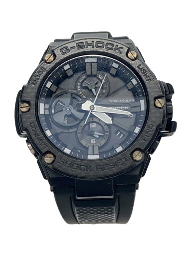 【中古】CASIO◆自動巻腕時計/デジアナ/ラバー/BLK/BLK/チタン/gst-b100//【服飾雑貨他】 【中古】CASIO◆自動巻腕時計/デジアナ/ラバー/BLK/BLK/チタン/gst-b100//【服飾雑貨他】