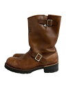 【中古】FRYE◆エンジニアブーツ/--/BRW/レザー【シューズ】